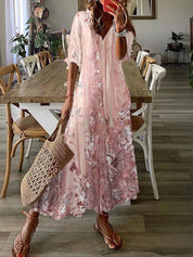 Amelie Rousseau | Floral Print Maxi Dress For Women