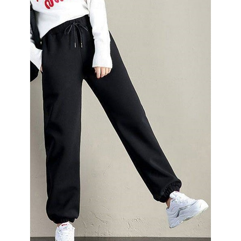 Ondine Fabregues | Cozy High-Waist Fleece Joggers For Women