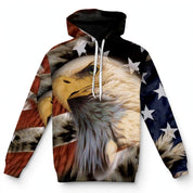 Chiara Marchetti | Eagle Print Veterans Day Hoodie Unisex
