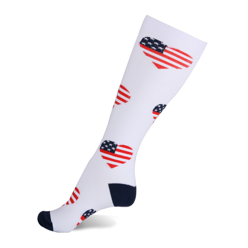 Sabine Duvernay | Stars And Stripes Veterans Day Knee High Sports Socks Unisex