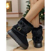 Camille Hawthorne | Cozy Fur-Trimmed Snow Boots For Women