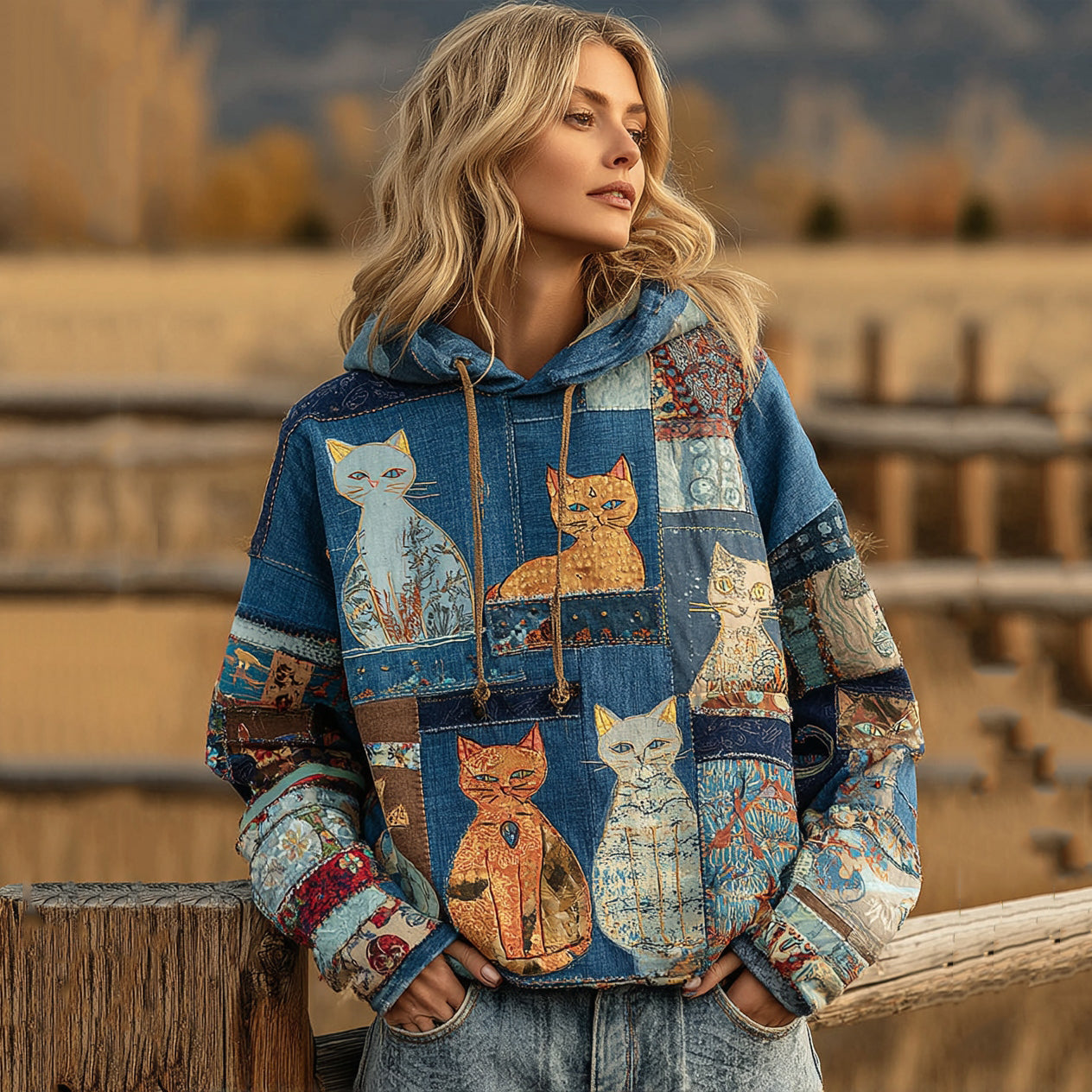Renee Dupont | Tree Of Life Embroidered Hoodie For Women