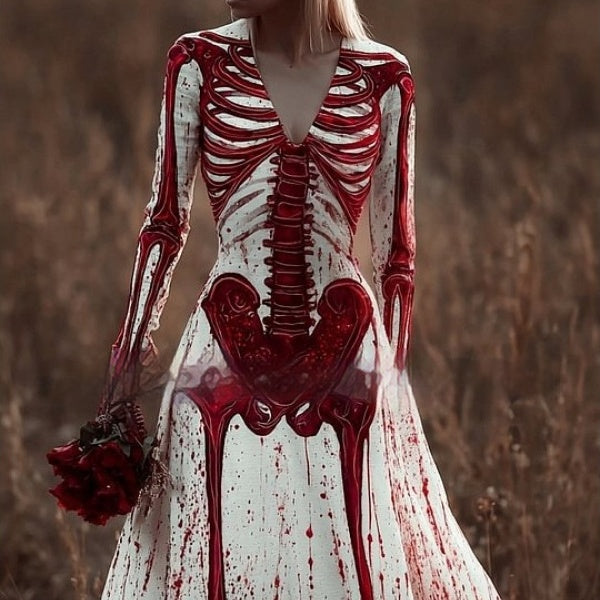 Bone Bride | Skeleton Halloween Dress For Women