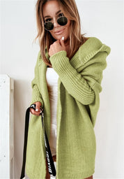 Lila Montrachet | Oversized Hooded Cardigan Sweater For Women