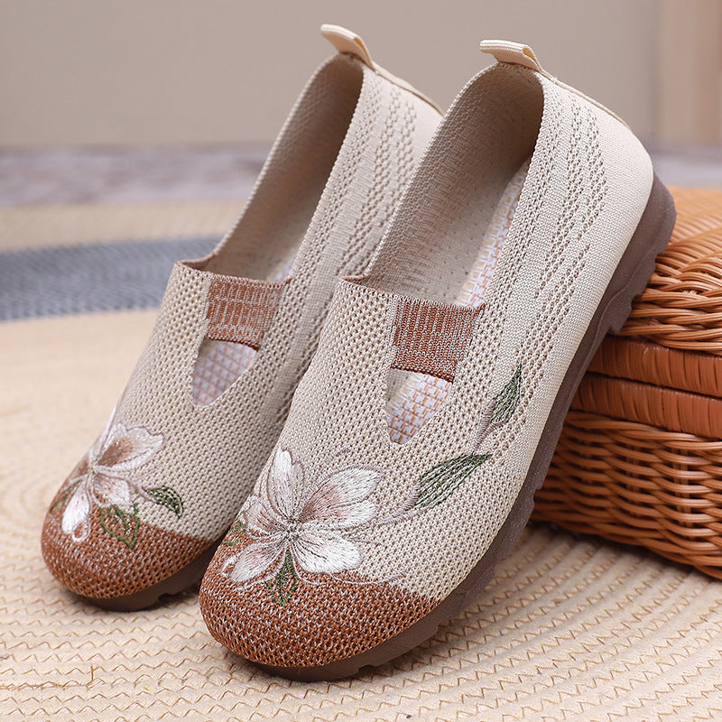 Colette Vasseur | Embroidered Floral Slippers For Women