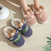 Jingle Paws | Red Reindeer Antler Christmas Slippers For Women