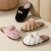 Margaux Delacroix | Fluffy Platform Slippers For Women