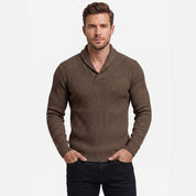 Cole Holham | Shawl Collar Knit Sweater For Men