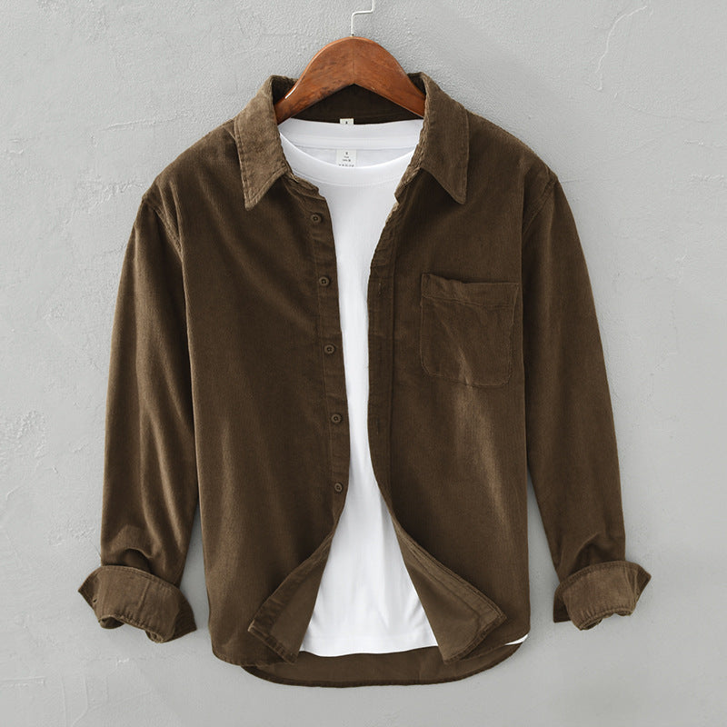 Colton Marford | Corduroy Button Up Shirt For Men