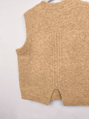 Marguerite Fontclair | Cable-Knit Sweater Vest For Women