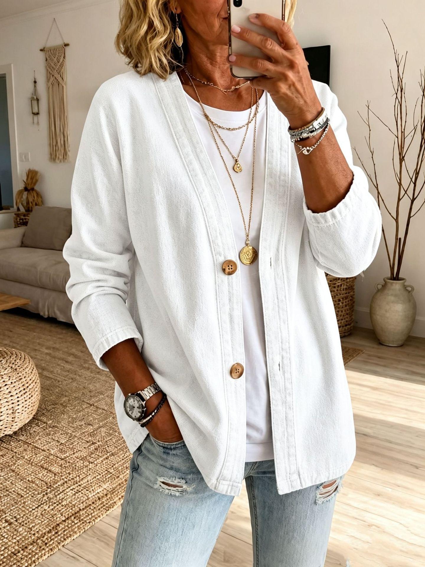 Danielle Westbrook | Casual Denim Cardigan Jacket For Women