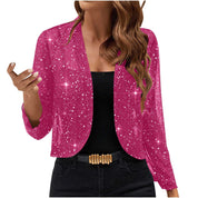 Birdie Milgate | Sequin Shimmer Cropped Jacket For Women
