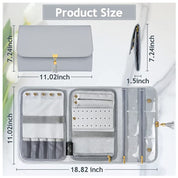 Trinket Fold | Gray Foldable Travel Jewelry Organizer For Women