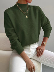 Elouise Cavanagh | Mock Neck Knit Sweater For Women