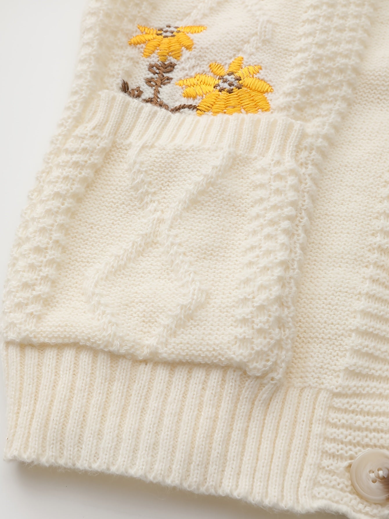 Noémie Lambert | Floral Embroidered Cardigan Sweater For Women
