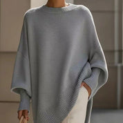 Margot Sinclair | Oversized Batwing Knit Pullover Sweater For Women