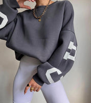Colette Vasseur | Oversized Letter Print Sweater For Women