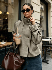 Antonella Ricci | Houndstooth Cropped Jacket For Women