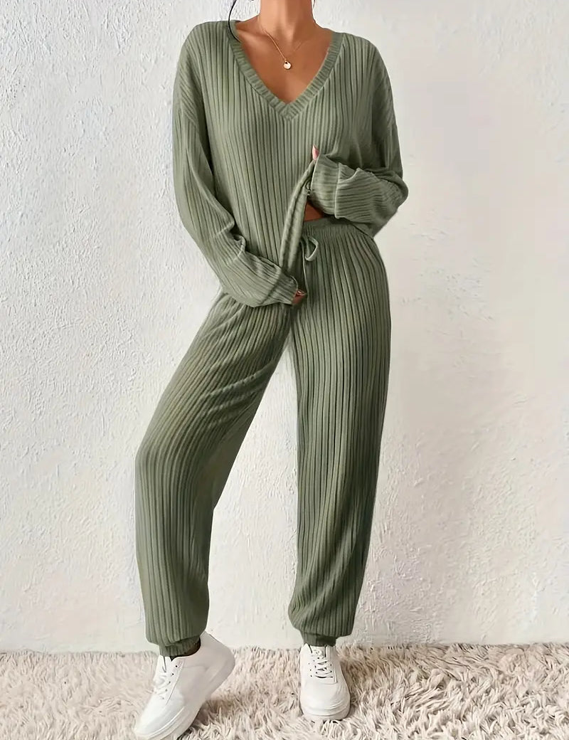 Aurélie Bennett | Ribbed Loungewear Set For Women