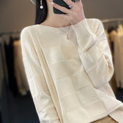 Lucette Harmond | Plaid Knit Sweater For Women