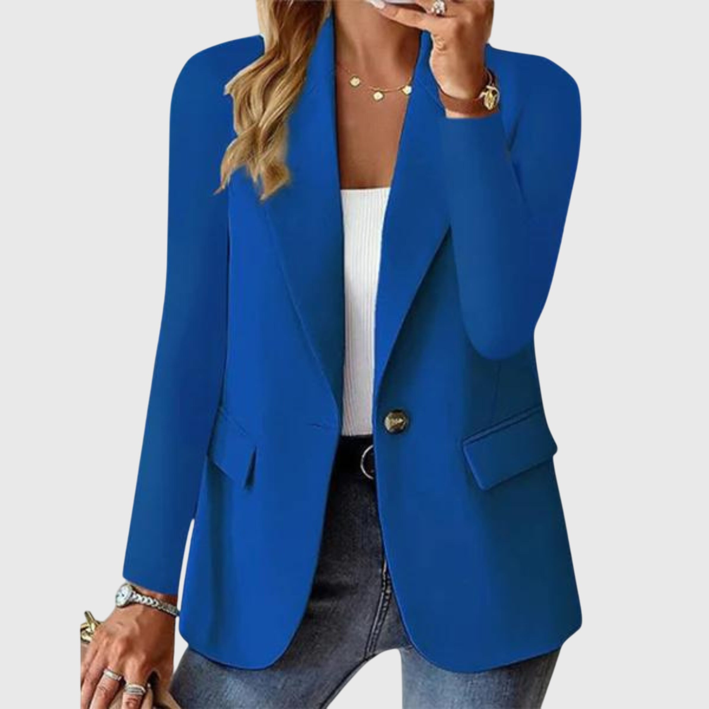 Arabella Winsford | Red Single-Button Blazer