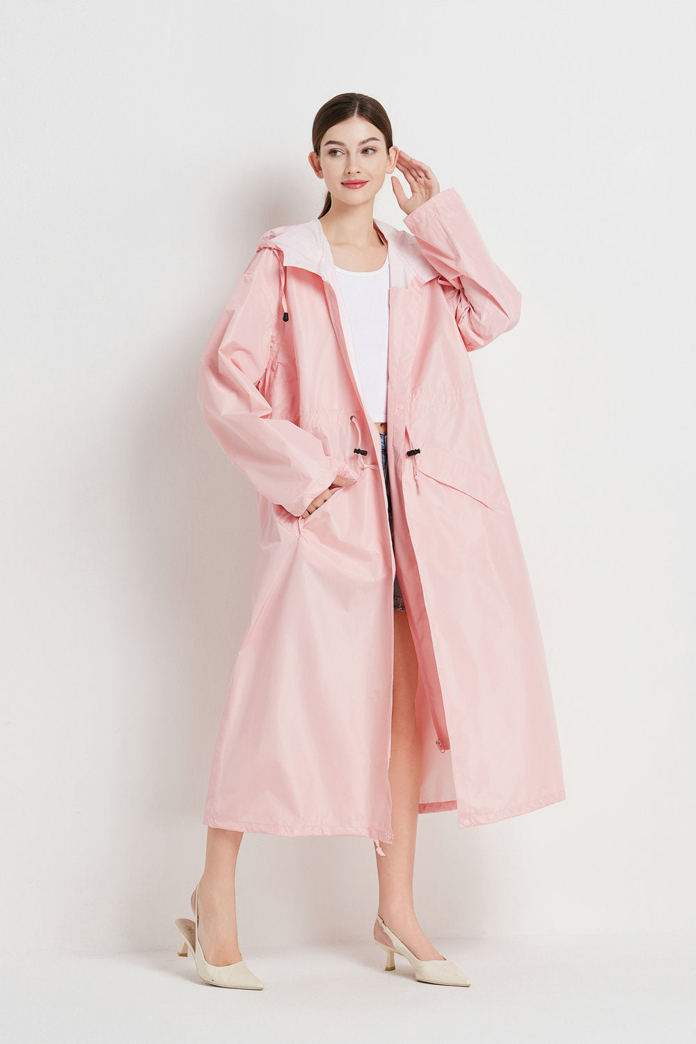 Eloise Marchmont | Women's Hooded Raincoat Trench Coat
