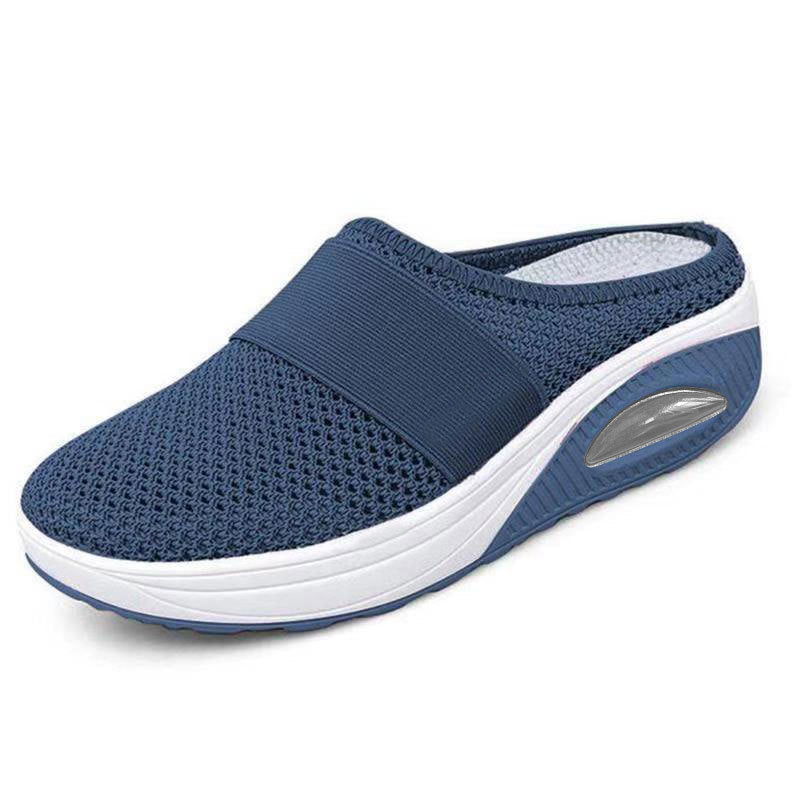 Isabella Moreau | Mesh Platform Slide Sneakers For Women
