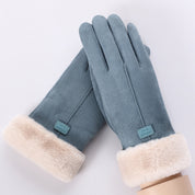Pru Woodholt | Touchscreen Faux Fur Cuff Gloves For Women
