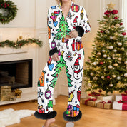 Cozy Yule | Snowman Print Christmas Pyjamas For Women