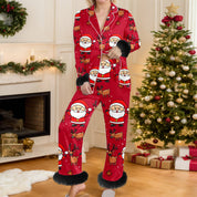 Cozy Yule | Snowman Print Christmas Pyjamas For Women