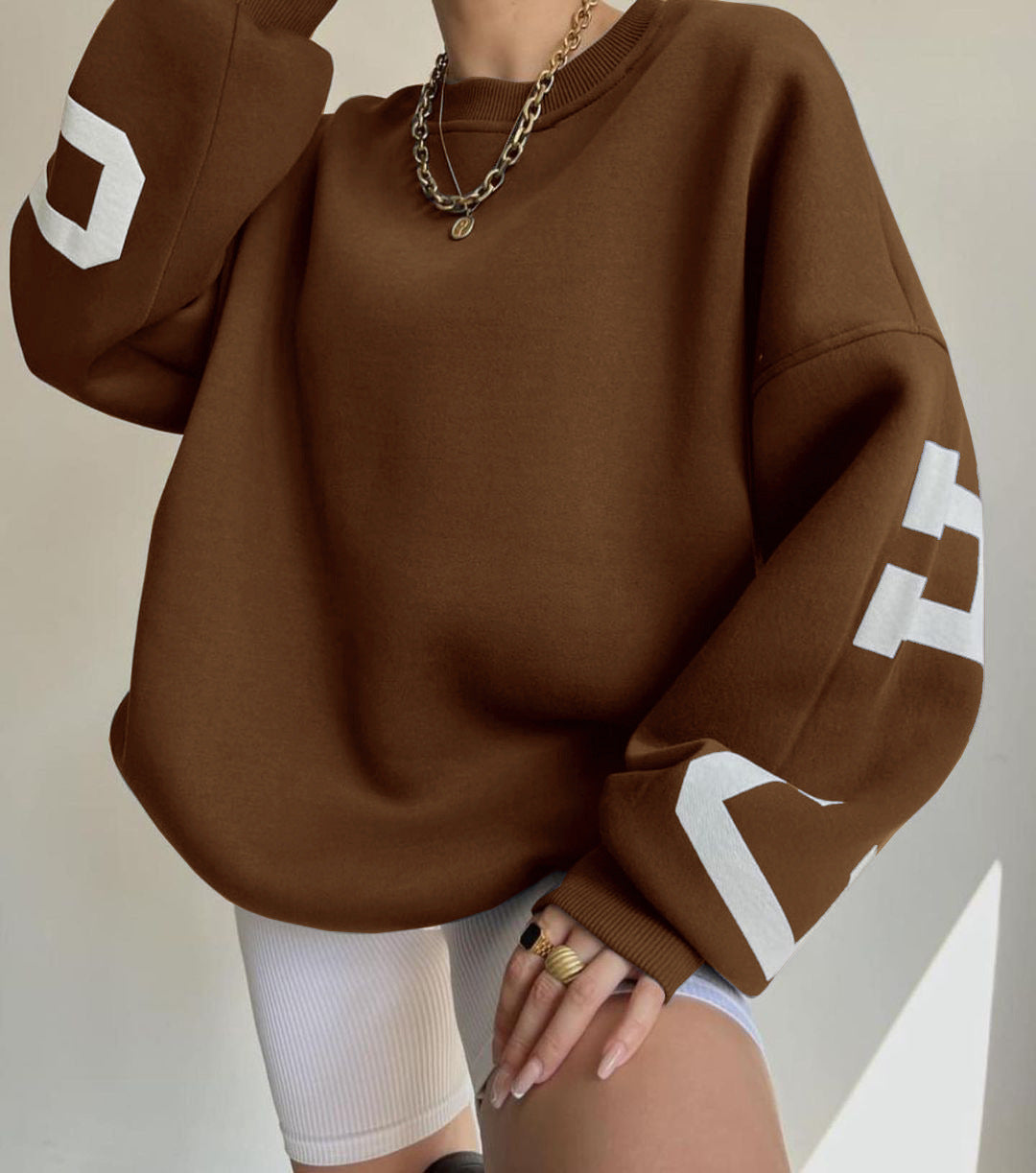 Colette Vasseur | Oversized Letter Print Sweater For Women