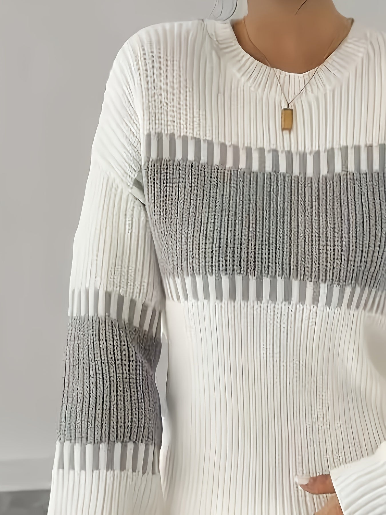 Margaux Thibault | Colour-Block Striped Sweater For Women