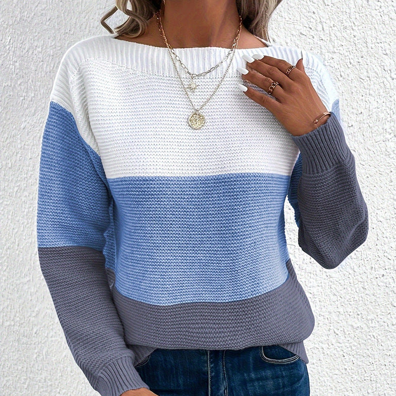 Stefania Bianchi | Colorblock Knit Sweater For Women