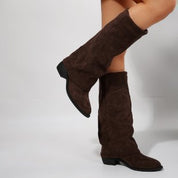 Bianca Ferrante | Knee-High Denim Cowboy Boot For Women