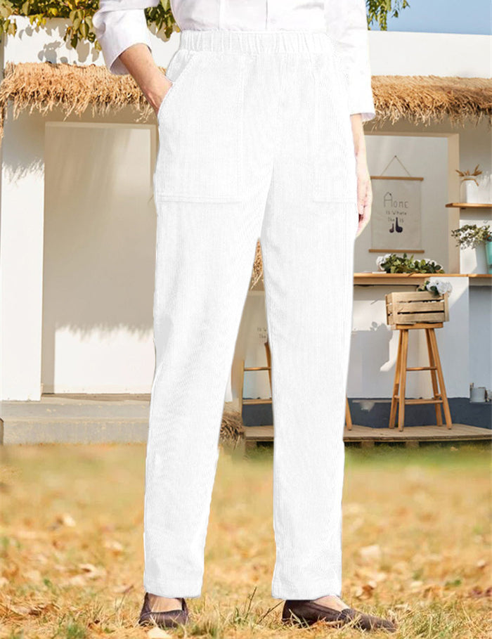 Vivienne Ashford | Corduroy Straight Leg Pants For Women