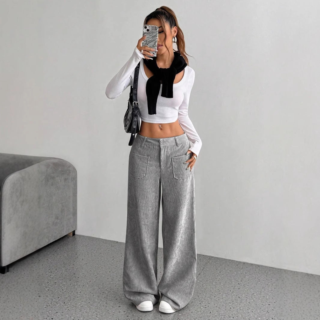 Séverine Alcott | Corduroy Wide-Leg Trousers For Women