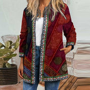 Beatrice Anselmi | Bohemian Print Long-Sleeve Cardigan Jacket For Women