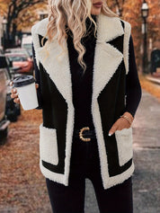 Nathalie Cassin | Shearling-Lined Suede Vest For Women