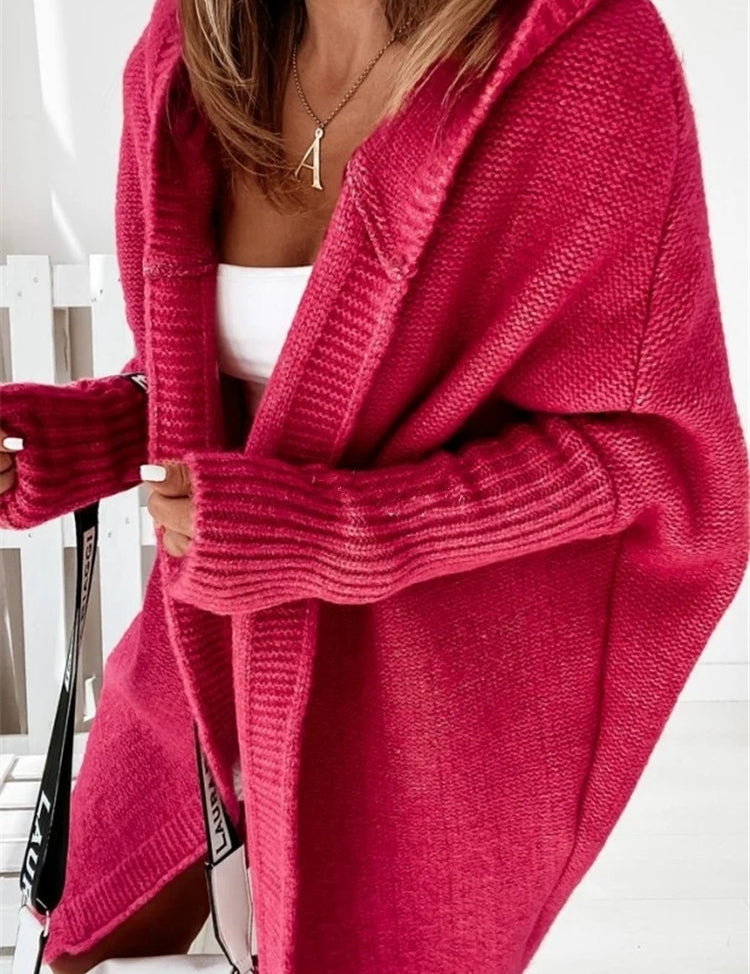 Lila Montrachet | Oversized Hooded Cardigan Sweater For Women