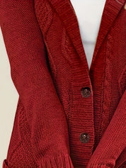 Rosalind Kingsley | Cozy Hooded Button Sweater For Women