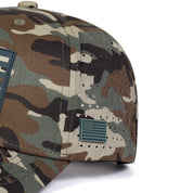 Genevieve Montclair | Black Flag Print Veterans Day Mesh Baseball Cap Unisex