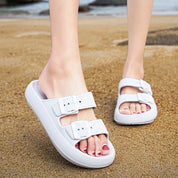 Simone Vercelli | Double Buckle Platform Slide Sandals For Women