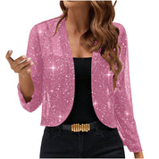 Birdie Milgate | Sequin Shimmer Cropped Jacket For Women
