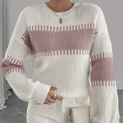 Margaux Thibault | Colour-Block Striped Sweater For Women