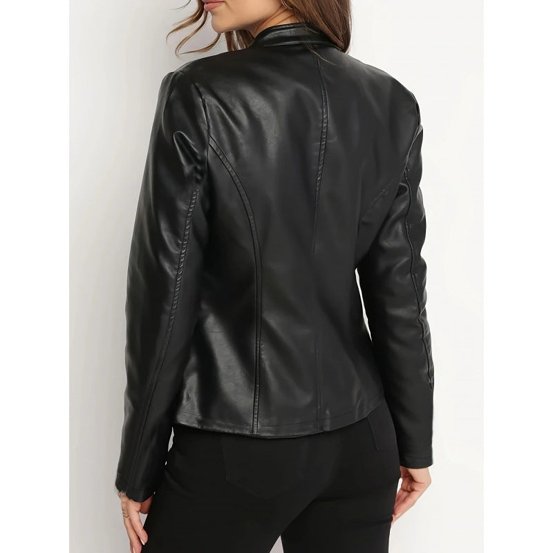 Gabrielle Montfort | Short Faux Leather Jacket For Women