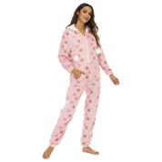 Cocoa Cuddle | Grey Penguin Print Christmas Pyjamas For Women