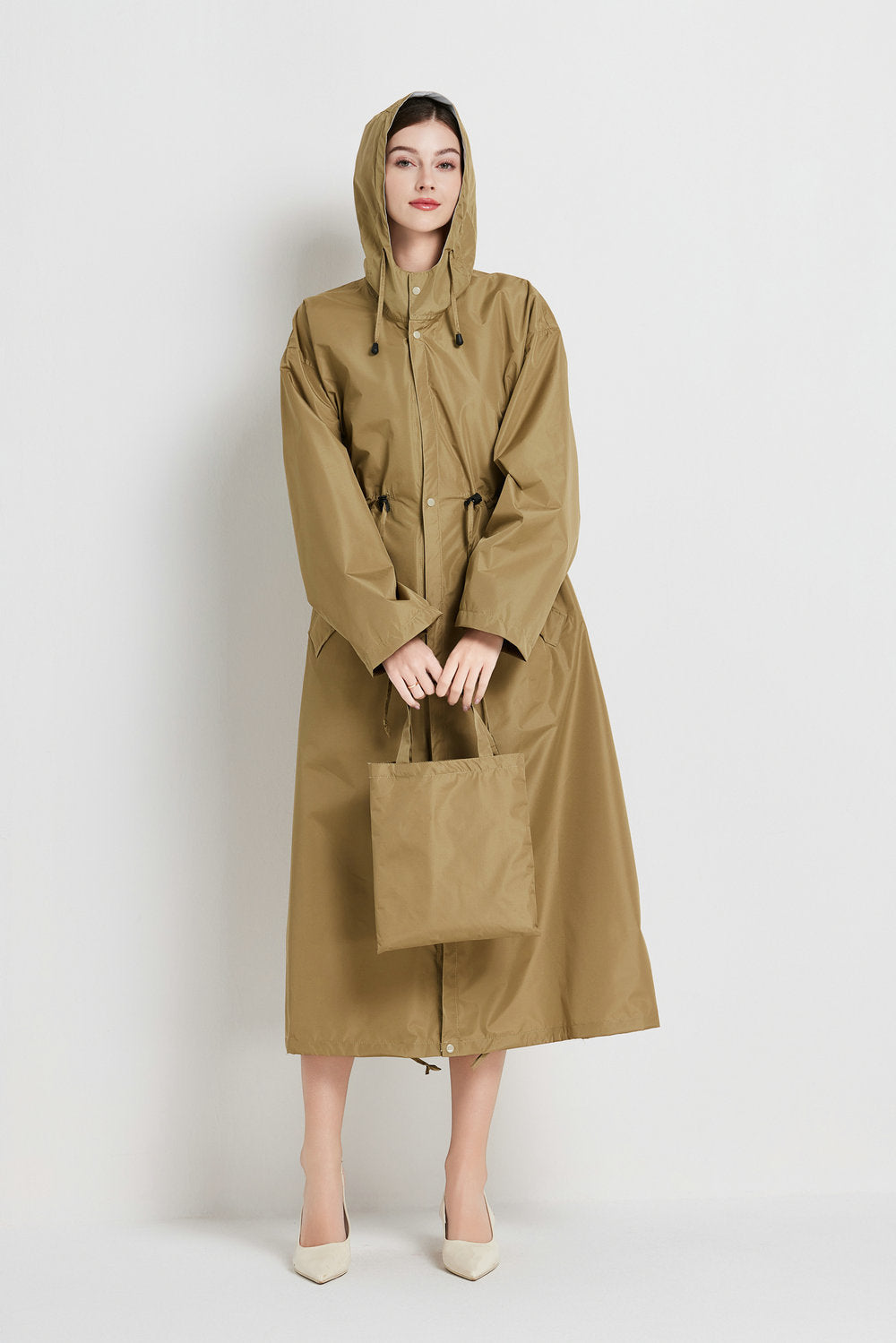 Eloise Marchmont | Women's Hooded Raincoat Trench Coat