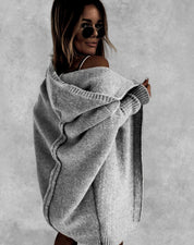 Lila Montrachet | Oversized Hooded Cardigan Sweater For Women