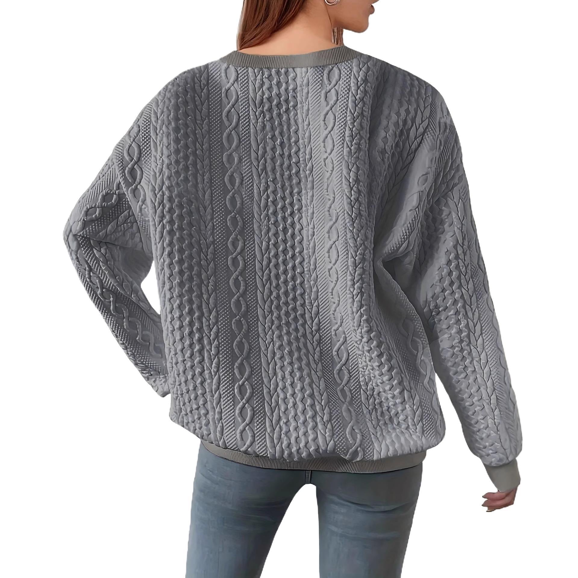 Aurore Delacombe | Cable-Knit Crew-Neck Sweater For Women