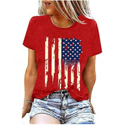 Jade Whitmore | American Flag Graphic T-Shirt For Women